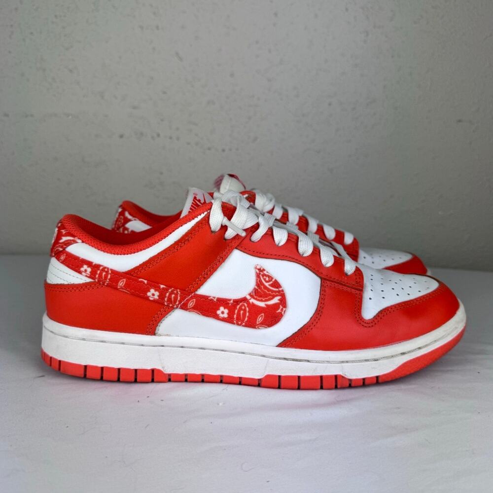 Nike DunK Low Essential Paisley Pack Bright Orange Womens size 9